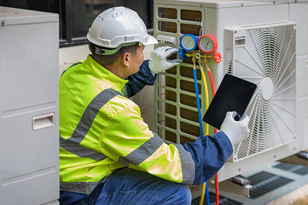 Professional Heat Pump Repair technician working in Sun Prairie, WI